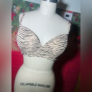 Neutral Tiger Print Bra Top